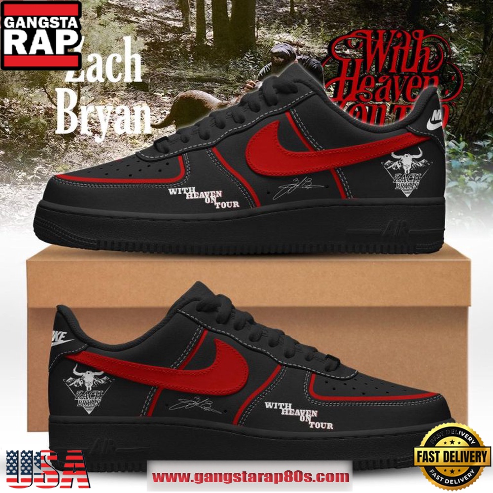 Zach Bryan The With Heaven On Tour 2026 Air Force 1 Low Top Shoes