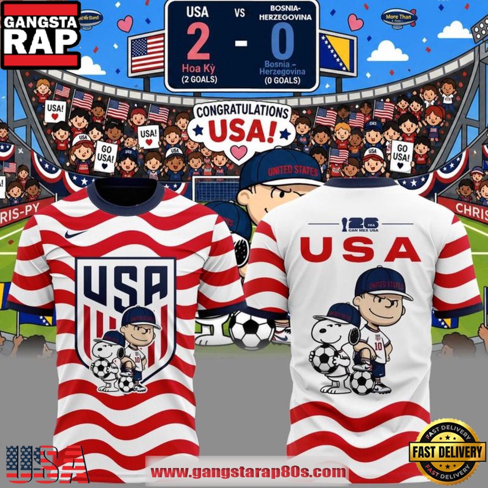 2026 U.S. Soccer x Peanuts Snoopy T Shirt 2026 U.S. Soccer x Peanuts Snoopy T Shirt