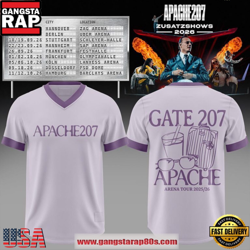 Apache 207 Zusatzshows 2026 Tour Edition Football Jersey
