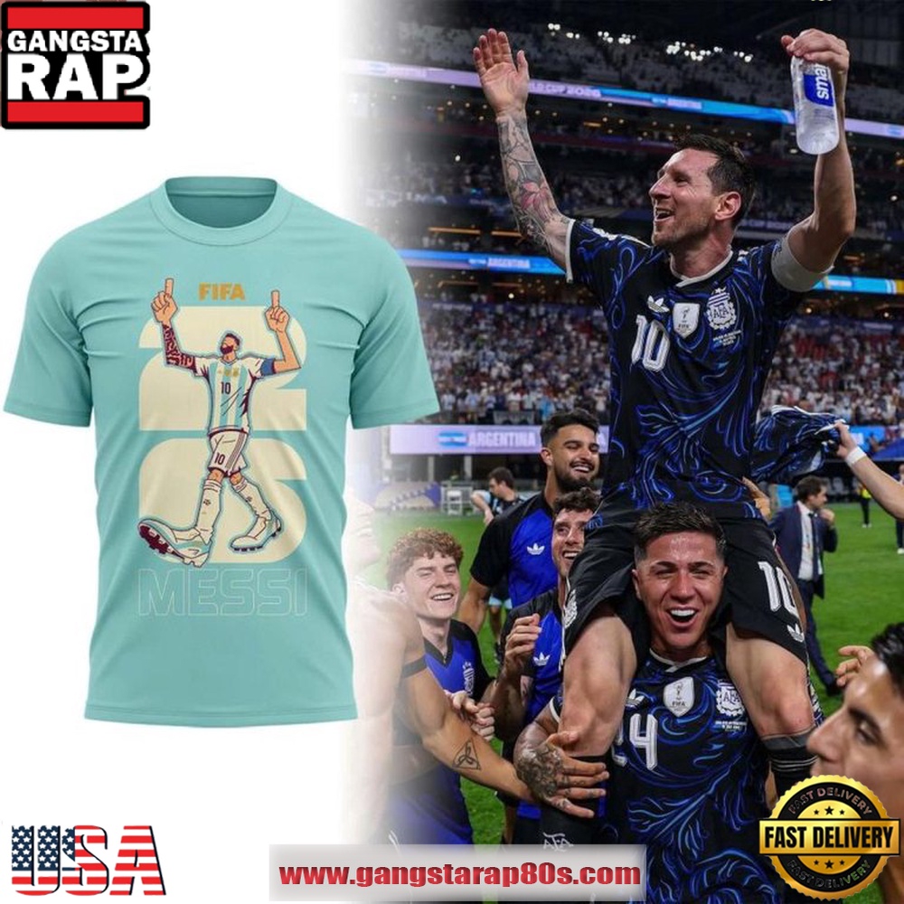 Argentina Lionel Messi 2026 World Cup Victory Celebration T Shirt