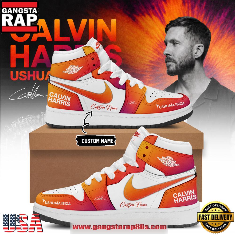 Calvin Harris Ushuaia Ibiza 2026 Signature Limited Edition Custom Air Jordan 1 Sneakers Shoes