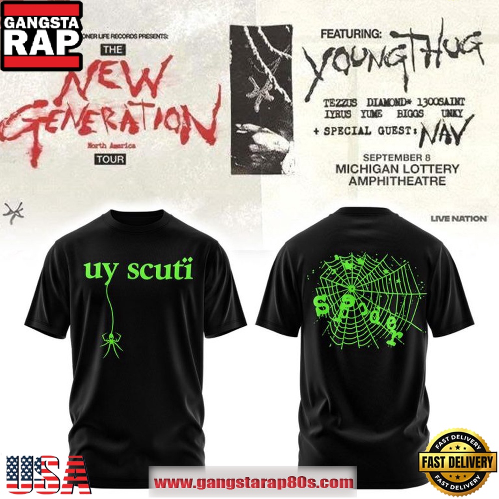 Celebrate Young Thug The New Generation Tour 2026 T Shirt