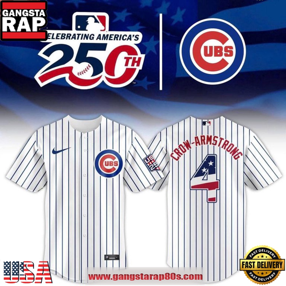 Chicago Cubs Celebrating USA 250 2026 Custom Baseball Jersey