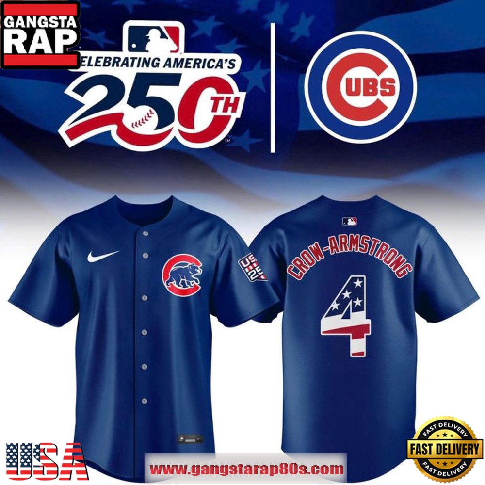 Chicago Cubs Celebrating USA 250 2026 Personalized Baseball Jersey Shirt