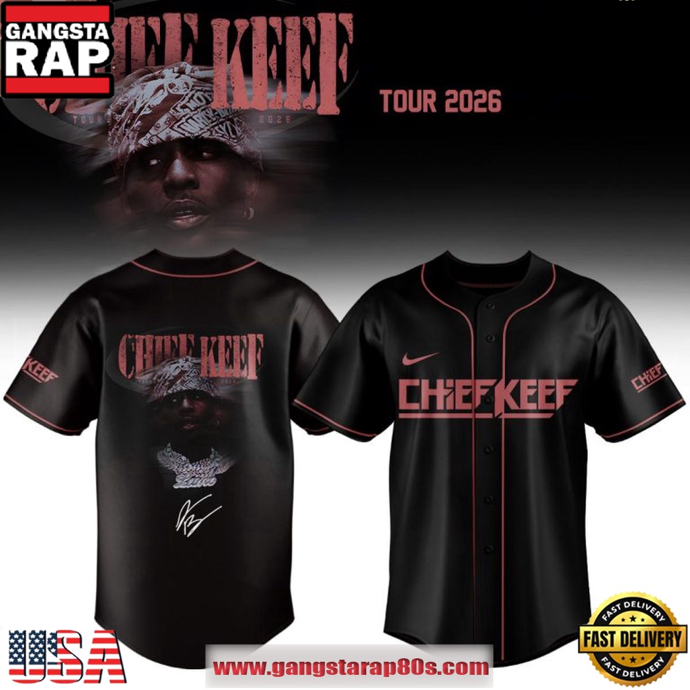 Chief Keef Tour 2026 Signature Baseball Jersey