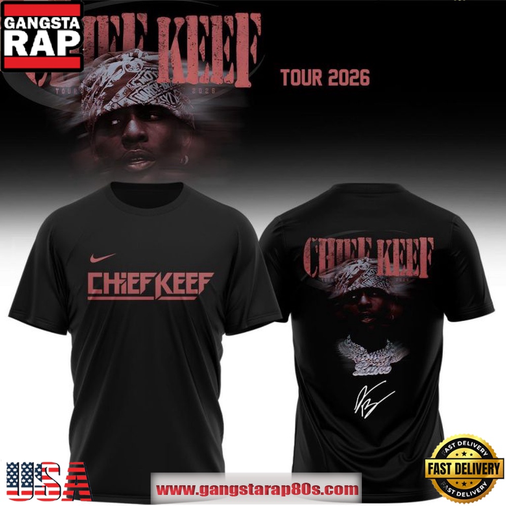 Chief Keef Tour 2026 Signature Pullover T Shirt