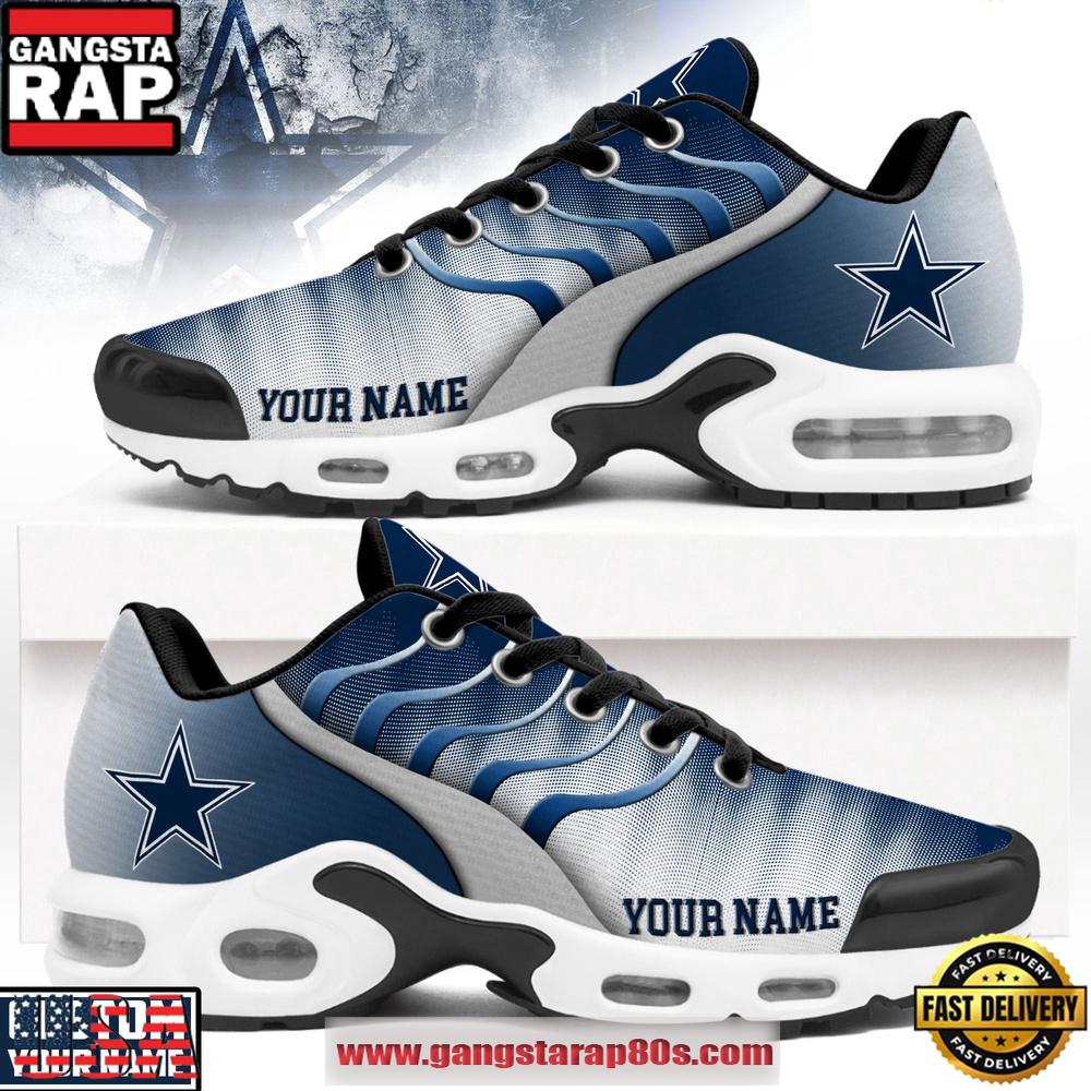 Custom Name Dallas Cowboys NFL Endzone Runner Air Max Plus Shoes