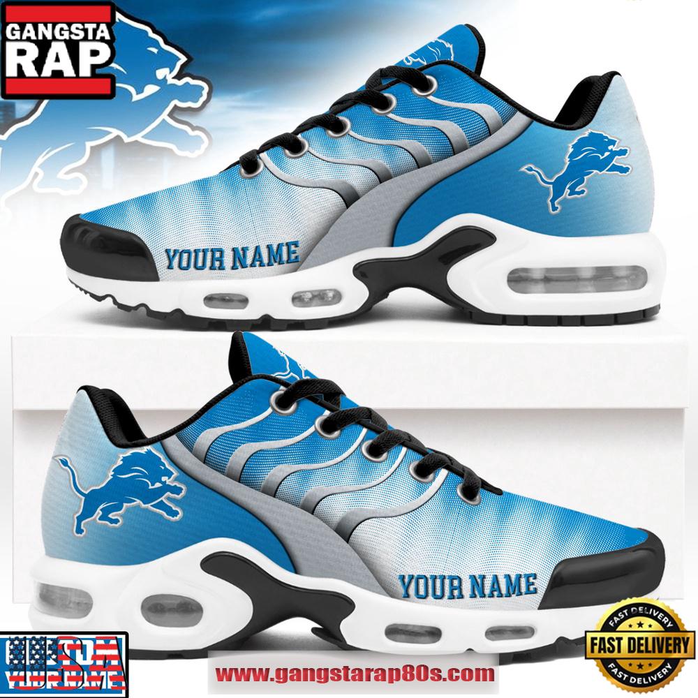 Custom Name Detroit Lions NFL Endzone Runner Air Max Plus Shoes