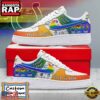 Custom Name Indianapolis Colts NFL Unique Colors Nike Air Force 1 Sneakers Shoes 2 Custom Name Indianapolis Colts NFL Team Air Force 1 Shoes For Fans
