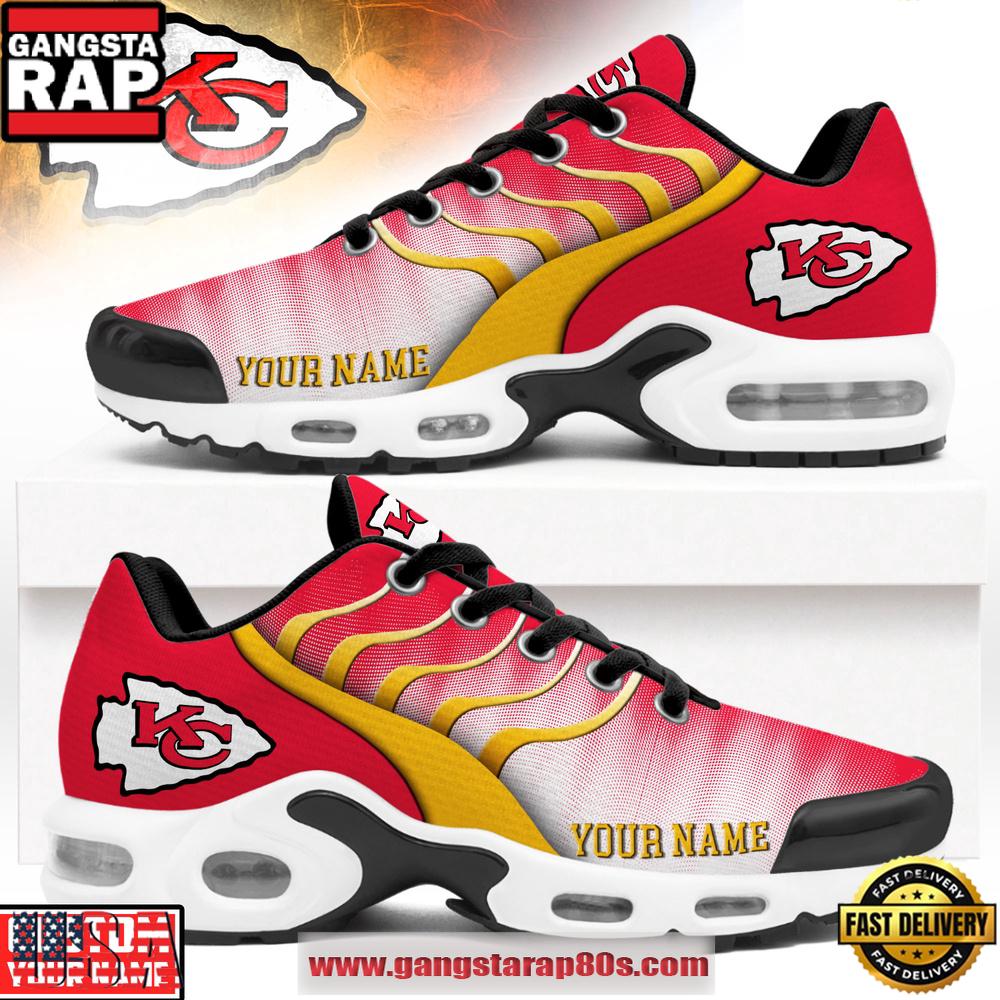 Custom Name Kansas City Chiefs NFL Endzone Runner Air Max Plus Shoes