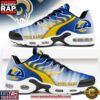 Custom Name Los Angeles Rams NFL New 2026 Version Air Max Plus Shoes Running Sneakers 3 Custom Name Los Angeles Rams NFL Endzone Runner Air Max Plus Shoes