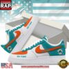 Custom Name Miami Dolphins Air Force 1 Shoes For Fans