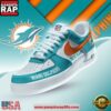 Custom Name Miami Dolphins Air Force 1 Shoes