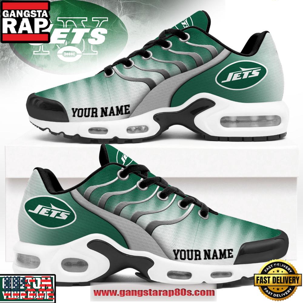 Custom Name New York Jets NFL Endzone Runner Air Max Plus Shoes