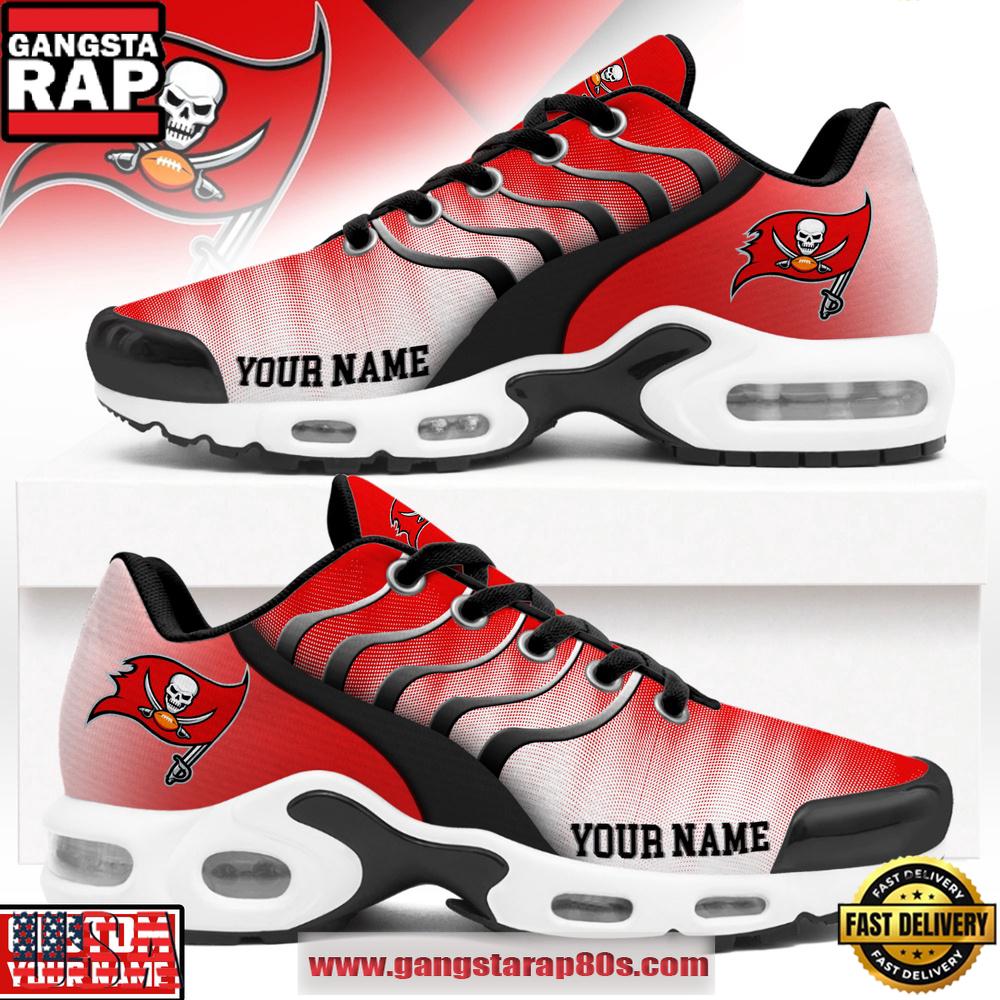 Custom Name Tampa Bay Buccaneers NFL Endzone Runner Air Max Plus Shoes