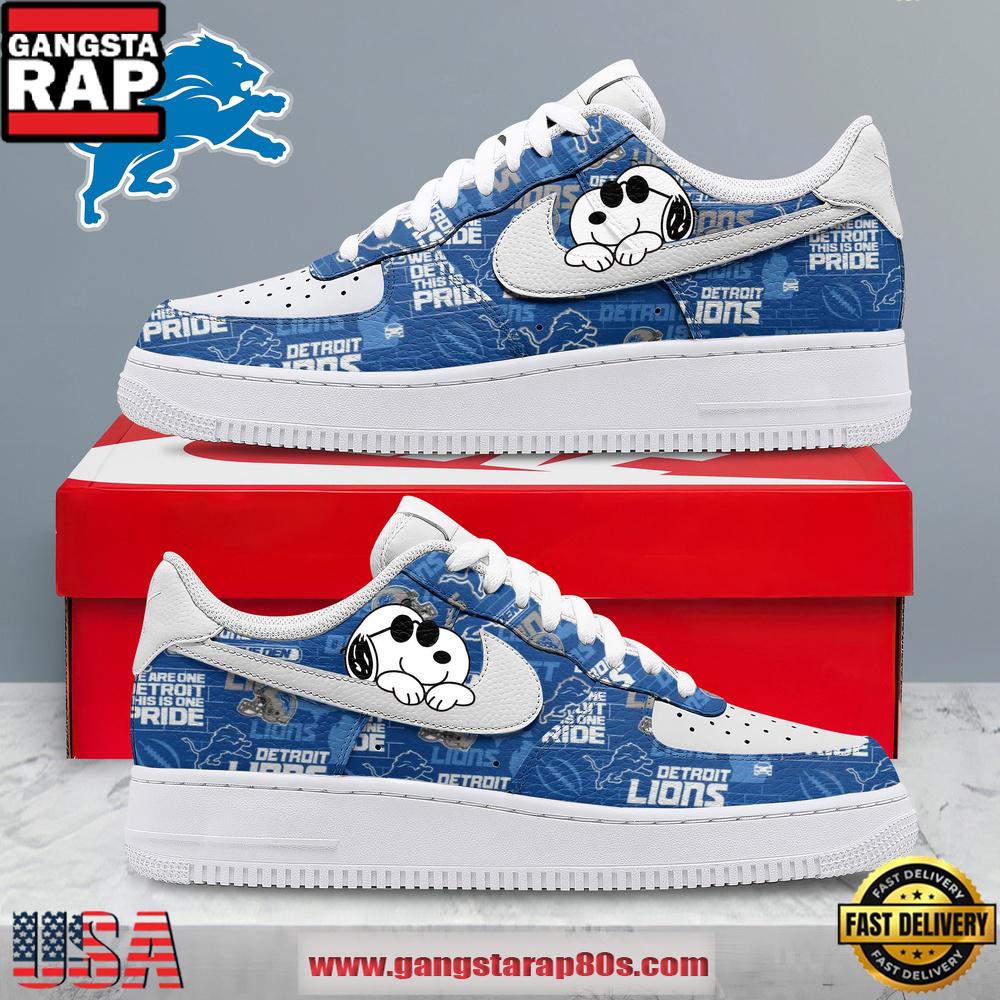 Detroit Lions NFL Kickoff Spirit Air Force 1 Shoes