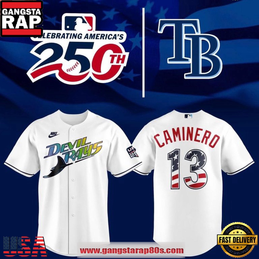 Devil Rays USA 250 Tampa Bay Rays 2026 Personalized Baseball Jersey
