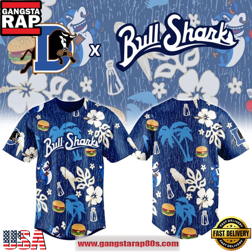 Durham Bulls x BullShark Margaritaville Baseball Jersey 2026 Edition