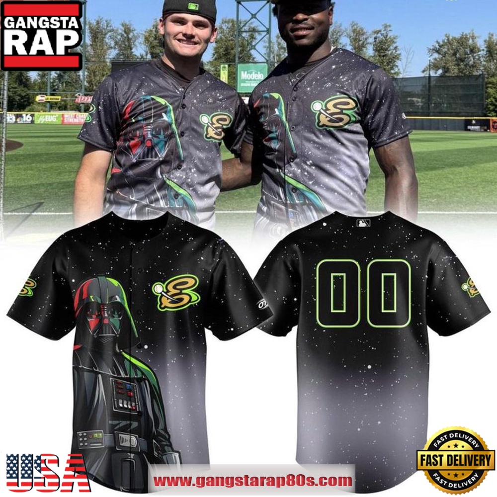 Eugene Emeralds x Star Wars Night 2026 Darth Vader Custom Baseball Jersey