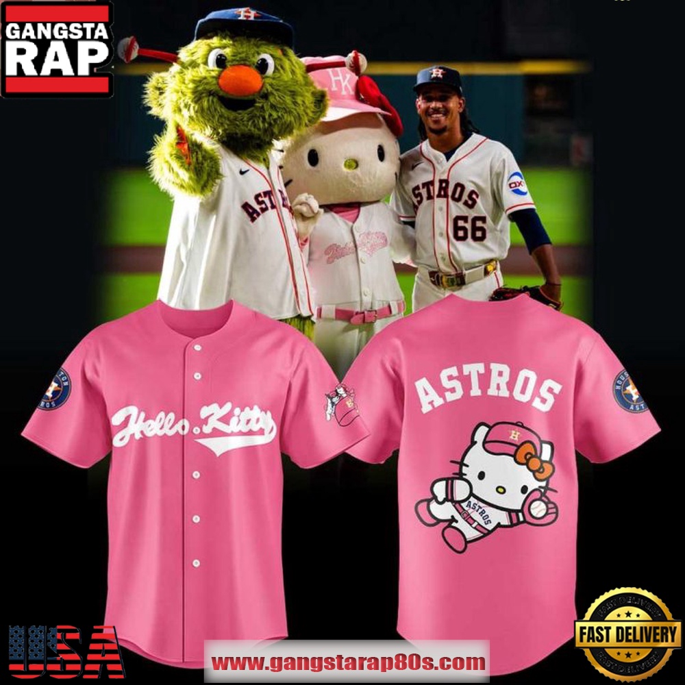 Houston Astros Inspired Hello Kitty Night 2026 Baseball Jersey