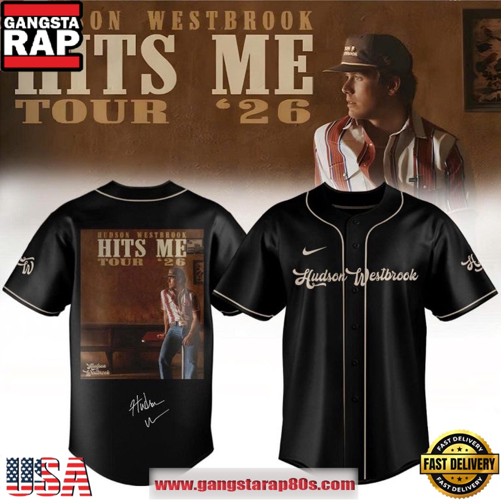 Hudson Westbrook Hits Me Tour 2026 Concert Baseball Jersey