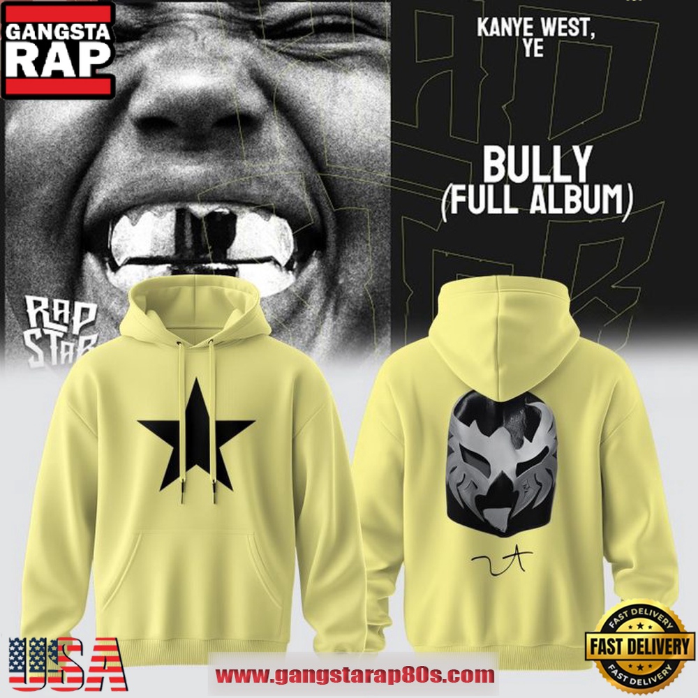Kanye West Inspired Ye Bully Album 2026 Yellow Hoodie Kanye West Inspired Ye Bully Album 2026 Yellow Hoodie