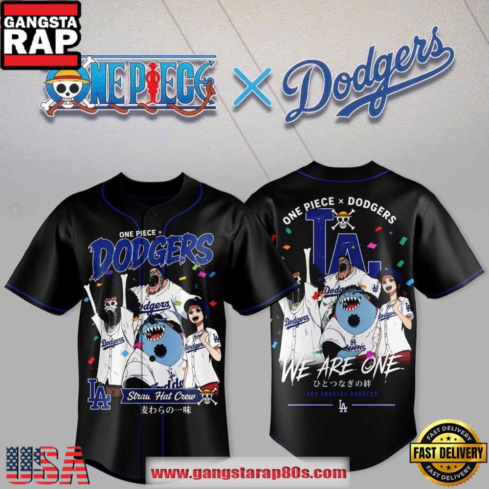 Los Angeles Dodgers x One Piece Straw Hat Crew Night 2026 Baseball Jersey