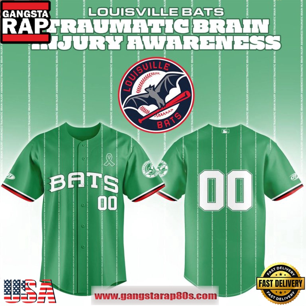 Louisville Bats Traumatic Brain Injury Awareness Night 2026 Custom Baseball Jersey
