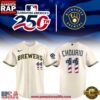 Milwaukee Brewers 2026 Celebrating USA 250 Custom Baseball Jersey