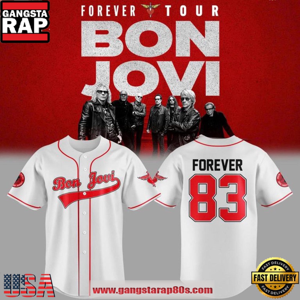 New York Knicks Bon Jovi Forever Tour 2026 Baseball Jersey