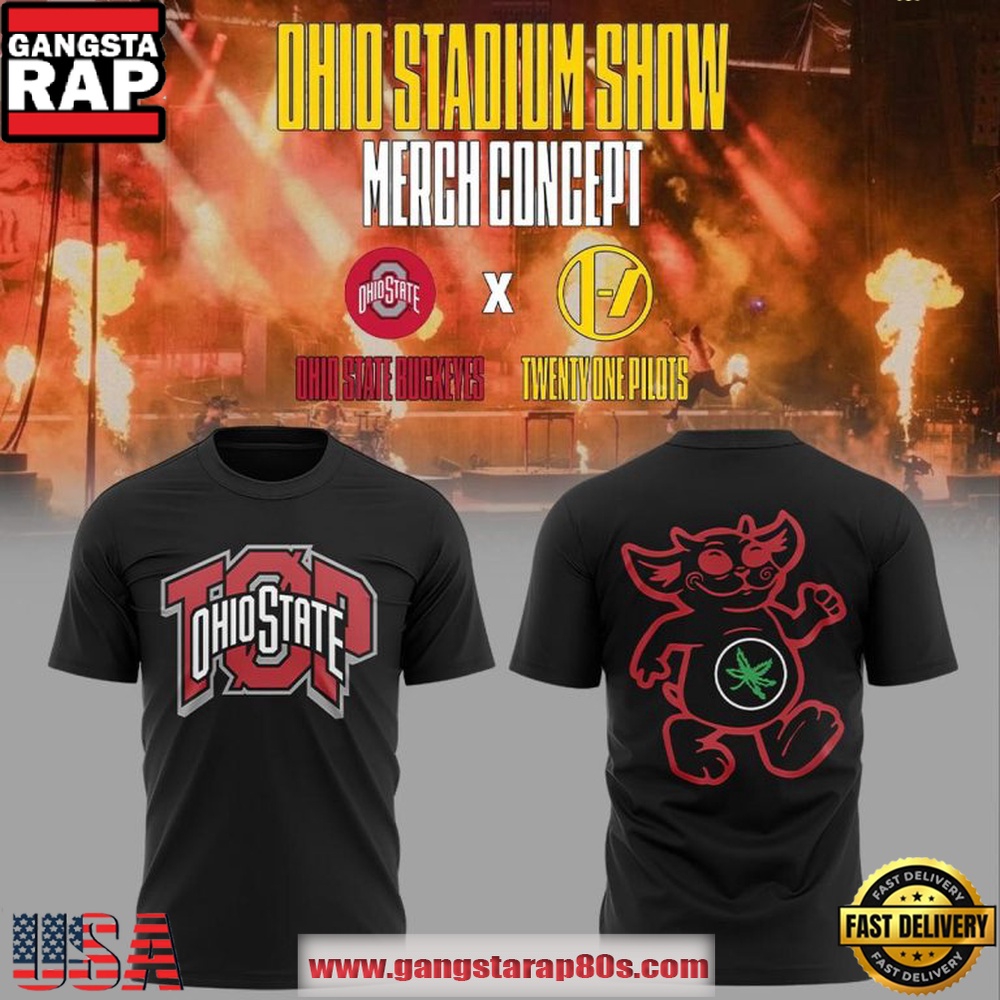 Ohio State Buckeyes x Twenty One Pilots 2026 All Over Print T-Shirt Ohio State Buckeyes x Twenty One Pilots 2026 All Over Print T-Shirt