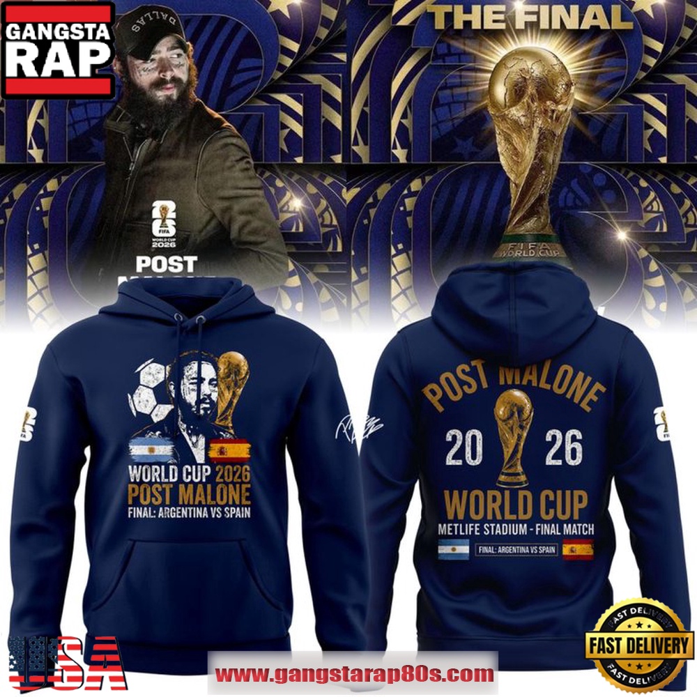 Post Malone World Cup 2026 Championship Final Hoodie