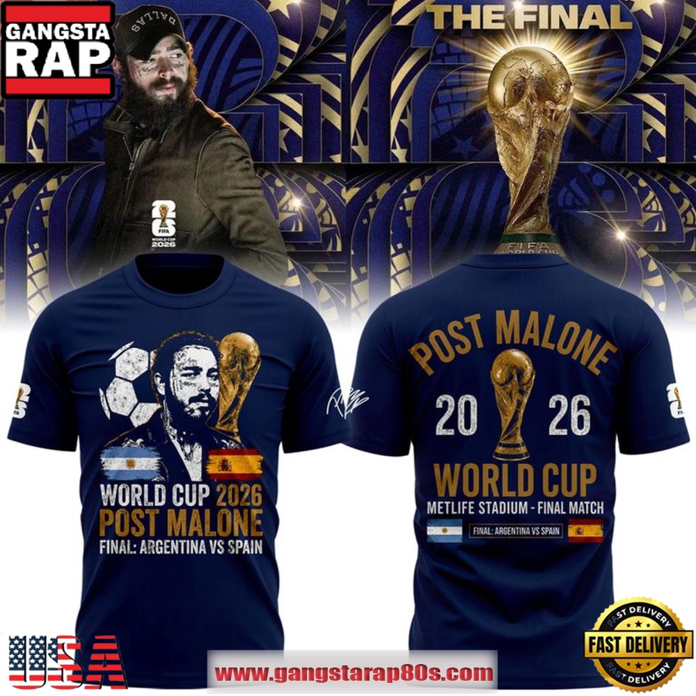 Post Malone World Cup 2026 Championship Final T Shirt