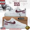 Rick Ross Set In Stone Album 2026 Signature Custom White Air Force 1 Sneakers Shoes