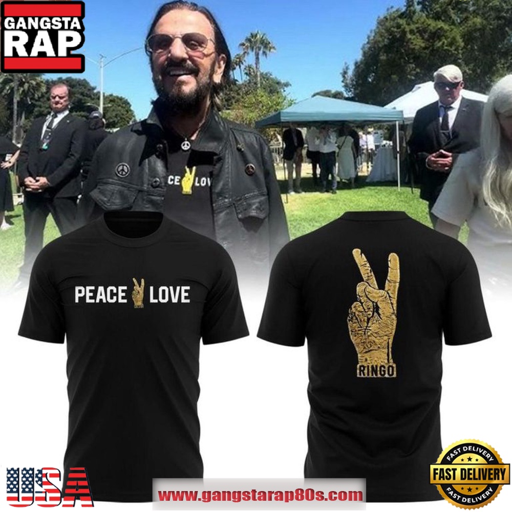 Ringo Starr Peace & Love Graphic 2026 T Shirt Ringo Starr Peace & Love Graphic 2026 T Shirt