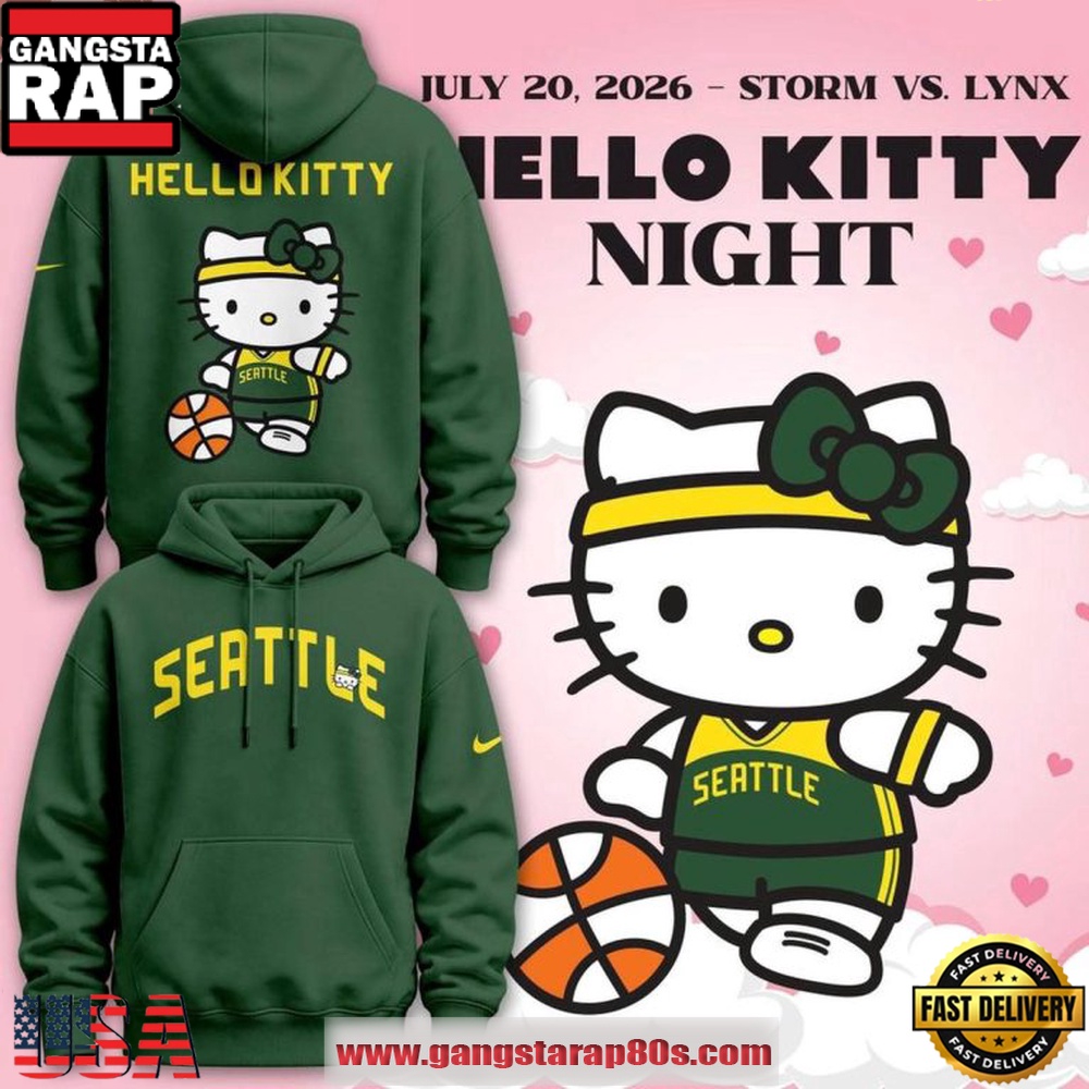 Seattle Storm x Hello Kitty Night 2026 Limited Edition Hoodie