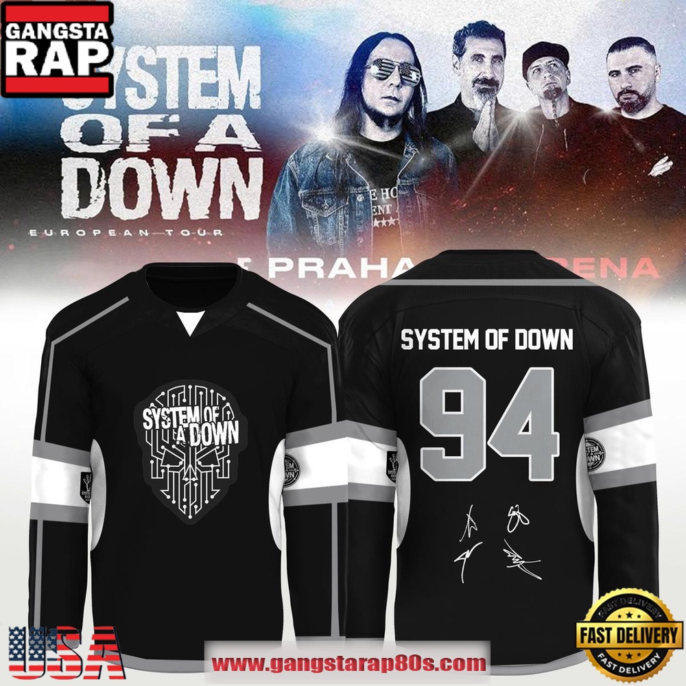 System of a Down 2026 Custom Hockey Jersey