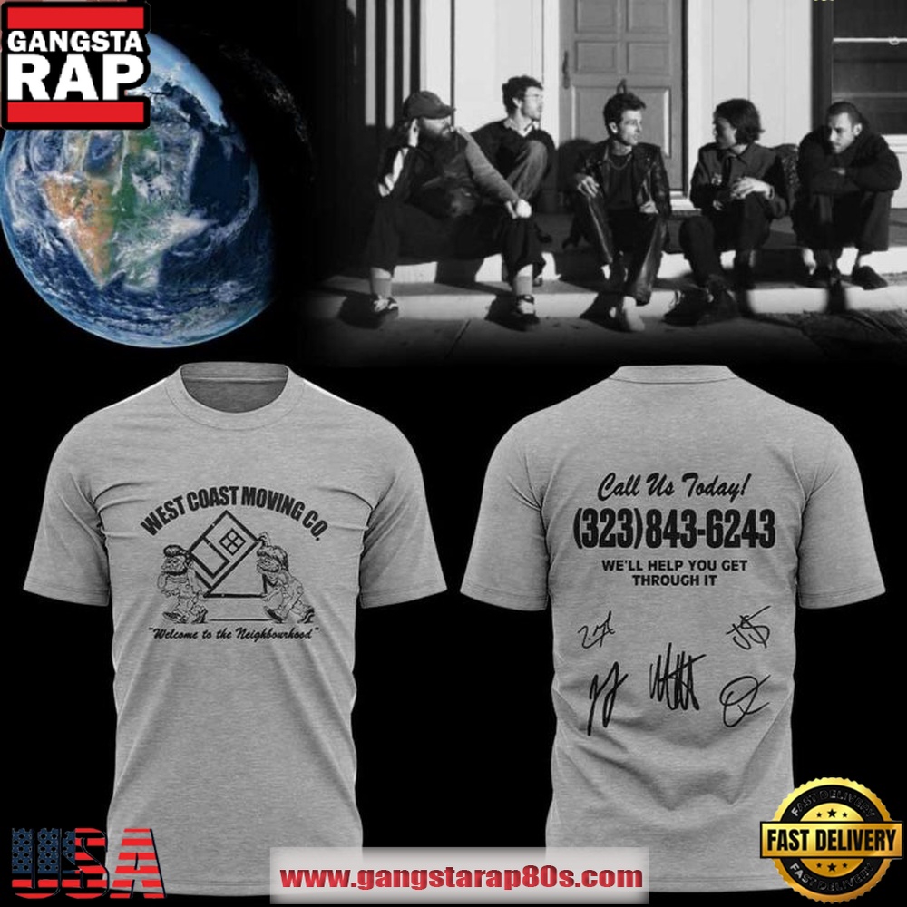 The Neighbourhood 2026 Tour West Coast Moving Co. T Shirt The Neighbourhood 2026 Tour West Coast Moving Co. T Shirt