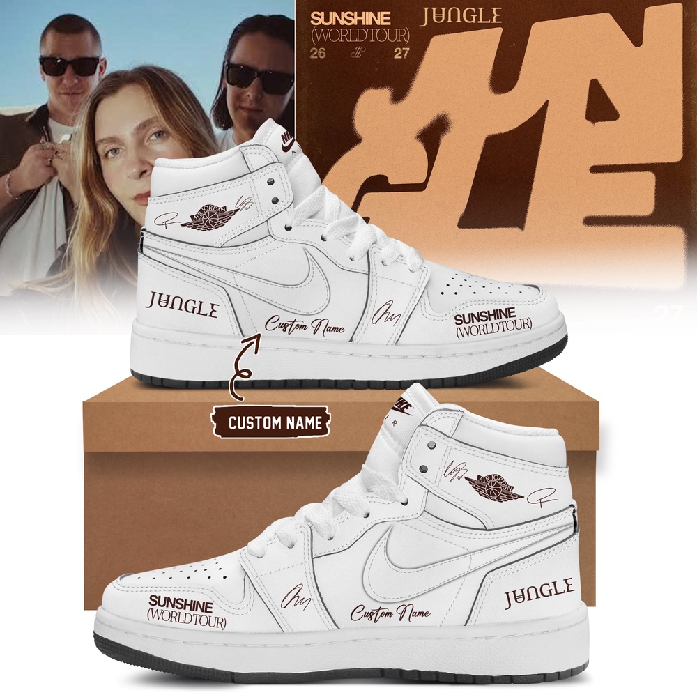 Jungle Sunshine World Tour 2026 27 Limited Edition Signature White Air Jordan 1 Hightop Shoes , Music Air Jordan 1 Shoes Jungle Sunshine World Tour 2026 27 Limited Edition Signature White Air Jordan 1 Hightop Shoes , Music Air Jordan 1 Shoes