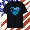 Charlotte Hornets x Carolina Panthers skulls face to face heart shape distressed T Shirt , Vintage Trending Shirt Charlotte Hornets X Carolina Panthers Skulls Face TO Face Heart Shape Distressed T Shirt