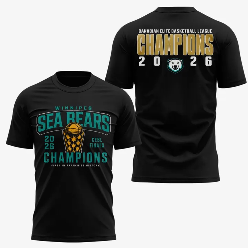 Winnipeg Sea Bears Canadian Elite Basketball League Champions 2026 Limited Edition T Shirt, Trending Design Shirt Winnipeg Sea Bears Canadian Elite Basketball League Champions 2026 Limited Edition T Shirt, Trending Design Shirt