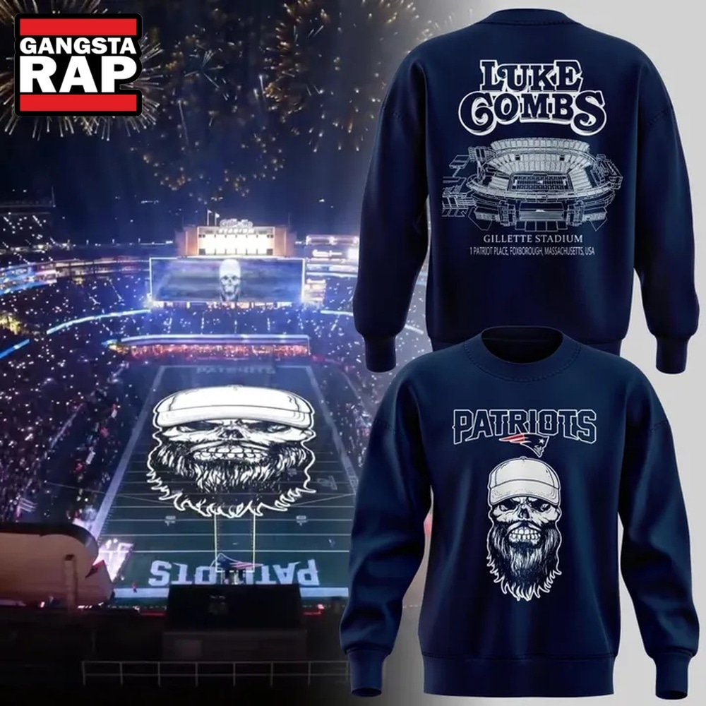2026 Exclusives Luke Combs x New England Patriots Sweatshirt , Trending 3D Music Shirt 2026 Exclusives Luke Combs X New England Patriots Sweatshirt