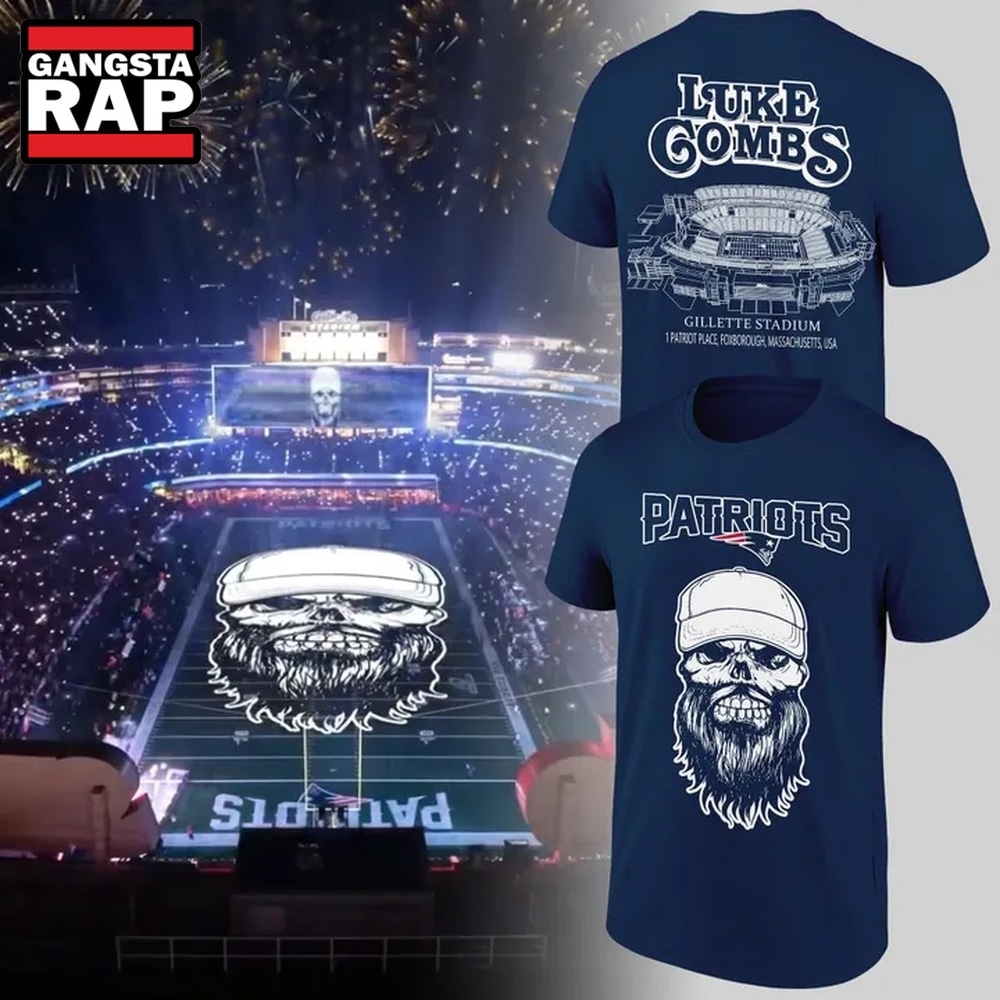 2026 Exclusives Luke Combs x New England Patriots T Shirt , Trending 3D Music Shirt 2026 Exclusives Luke Combs X New England Patriots T Shirt