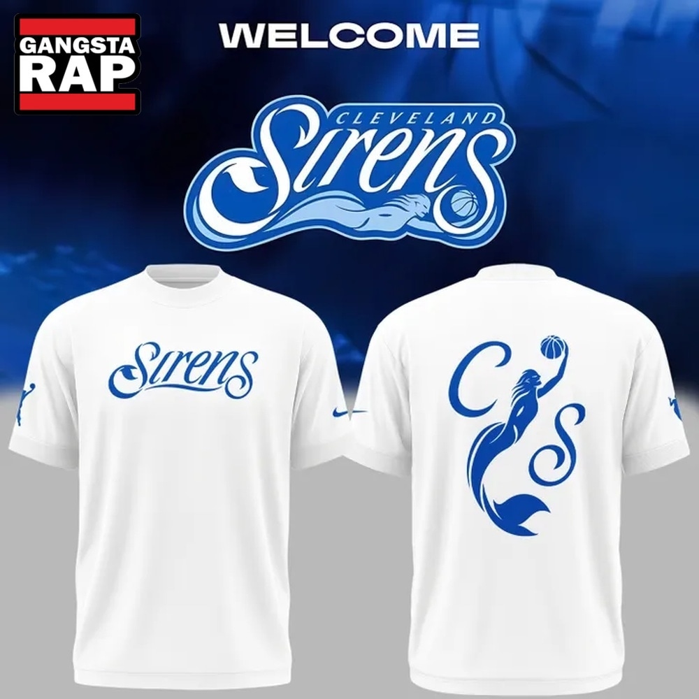 2028 WNBA Expansion Team Cleveland Sirens Unveils Branding White T Shirt