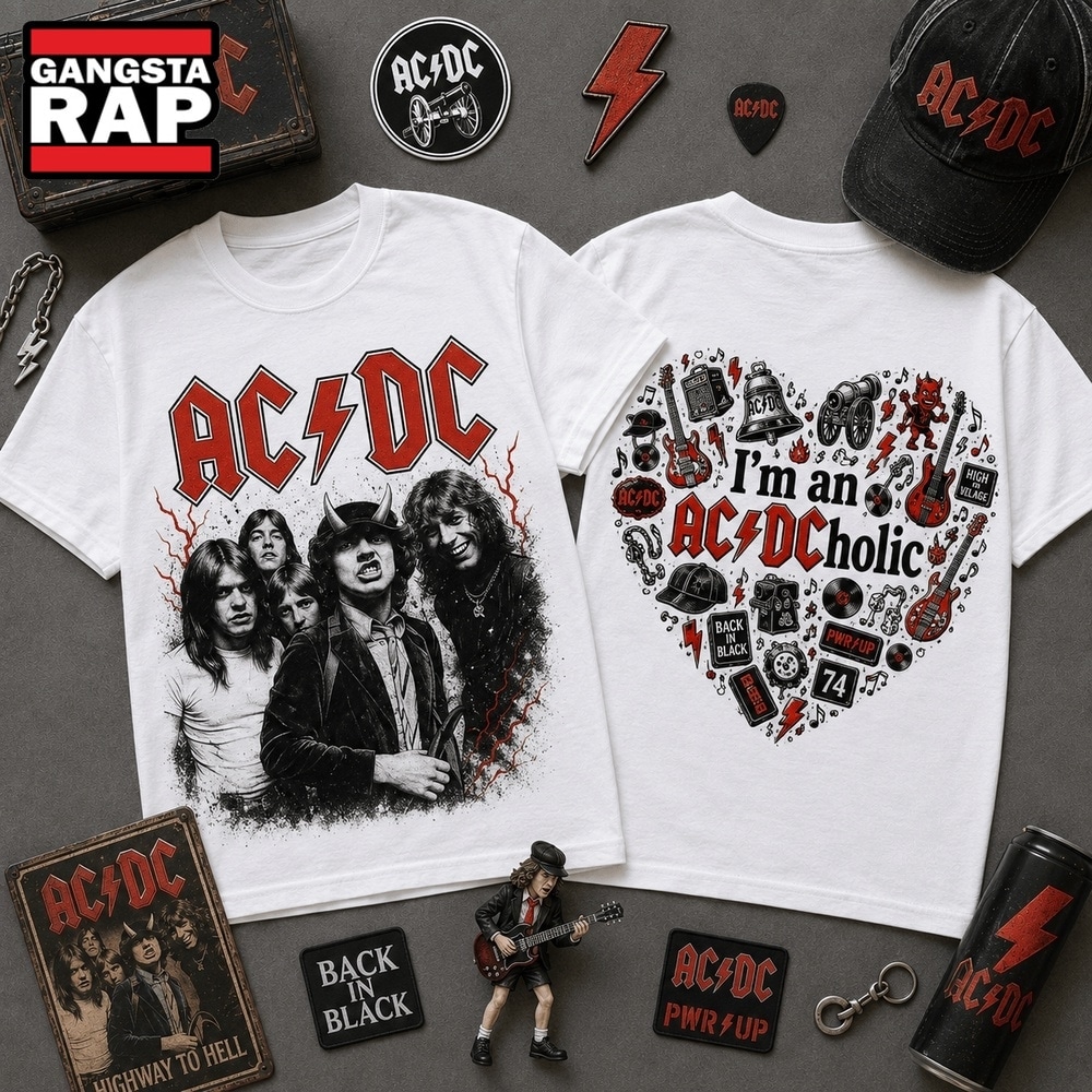 ACDC Classic Rock Band Graphic Shirt , Music Trending 3D Shirt Acdc Classic Rock Band Graphic Shirt