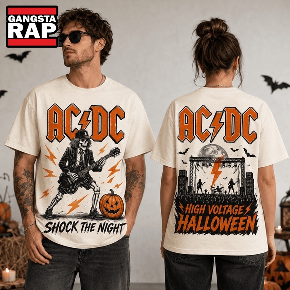 ACDC High Voltage Halloween Rock 3D Shirt, Trending 3D Music Shirt ACDC High Voltage Halloween Rock 3D Shirt, Trending 3D Music Shirt