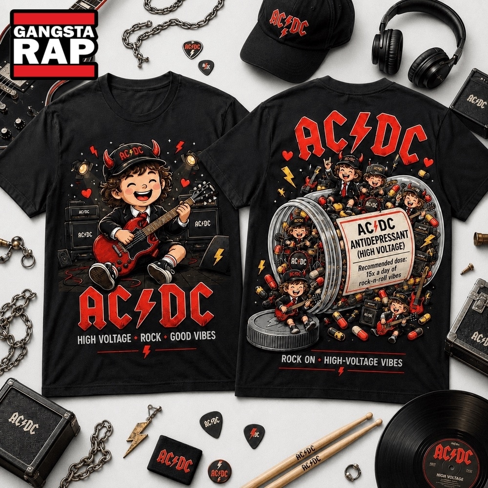 ACDC High Voltage Rock Vibes Graphic T Shirt , Music Trending 3D Shirt Acdc High Voltage Rock Vibes Graphic T Shirt