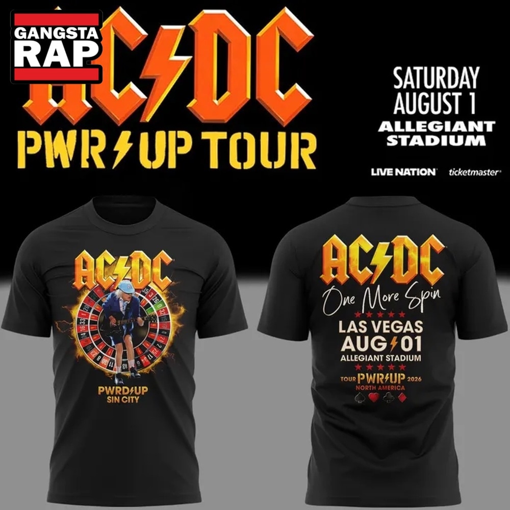 ACDC Las Vegas, NV Event 3D Shirt, Power Up Tour 2026 T Shirt , Music Trending 3D Shirt Acdc Las Vegas NV Event 3D Shirt Power UP Tour 2026 T Shirt
