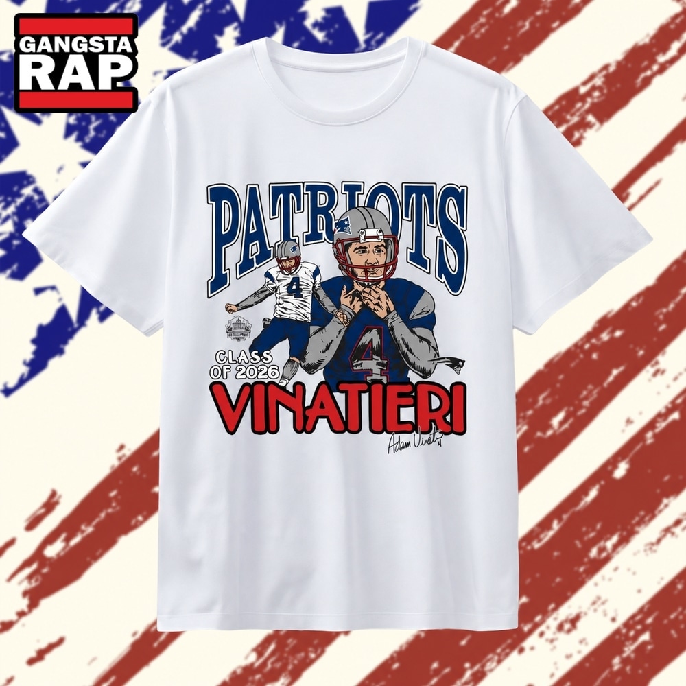 Adam Vinatieri Patriots Class of 2026 Homage T Shirt , Vintage Trending Shirt Adam Vinatieri Patriots Class of 2026 Homage T Shirt , Vintage Trending Shirt