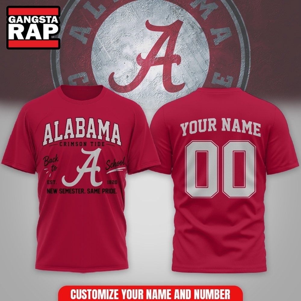 Alabama Crimson Tide NCAA Campus Pride Back to School 2026 Personalized 3D Shirt , NCAA 3D Shirt Alabama Crimson Tide NCAA Campus Pride Back to School 2026 Personalized 3D Shirt , NCAA 3D Shirt